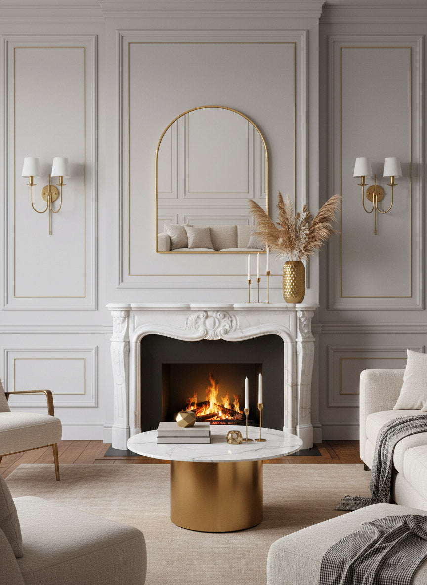 Arched Mirror - Brass Bathroom Mirror, photo 8 of 14