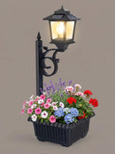 Solar Lamp Post with Flower Pot – Outdoor Garden & Patio Light – Multi Pack by 2Dropme
