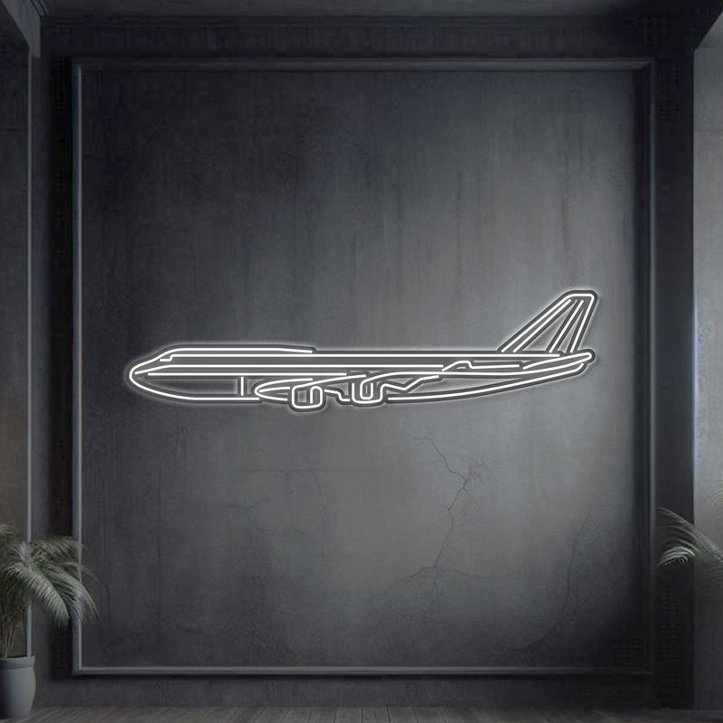 747-800 Metal Neon Aircraft Wall Art - NCN0004