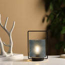 8"H Battery Operated Table Lamp(blue) by JHY DESIGN