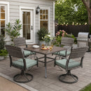 Weave Outdoor Dining Set, 5-Piece, Full Swivel