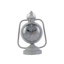 9.5" High Garden Antique Lantern Design Desk Clock (Grey) by JHY DESIGN