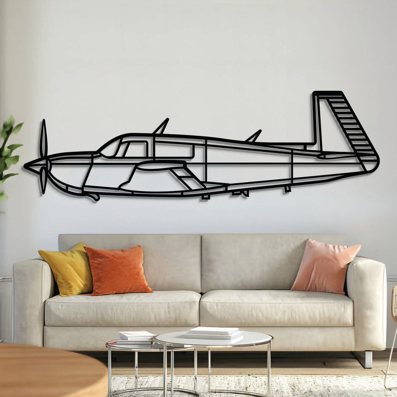 M20J Metal Aircraft Wall Art - NCP0580