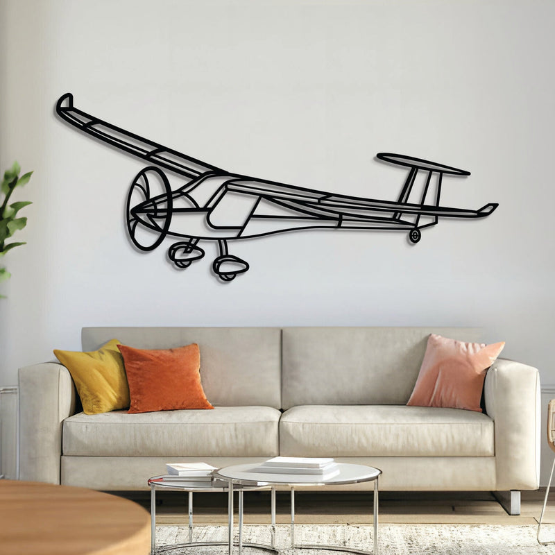 Sinus Max Angle Metal Aircraft Wall Art - NCP0596