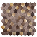 Gold 11x11 Honed Hexagon PVC Peel & Stick Tile (10 pack, 8.79 sq ft/case)