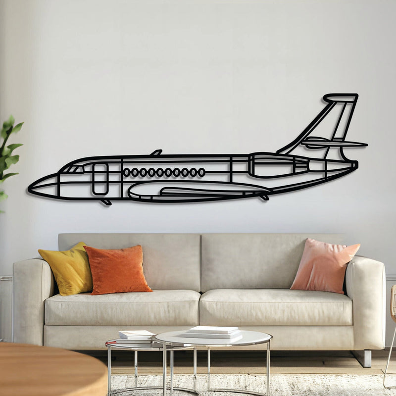 Falcon 2000EX Metal Aircraft Wall Art - NCP0567