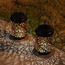 2 Pack Solar Lantern Lights Outdoor (Hollow Branch) by JHY DESIGN