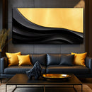 Black And Gold Minimalist Abstract VIII