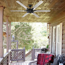 70" Madhya Industrial Ceiling Fan with Remote Control