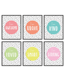Colorful affirmations