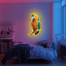 UV Printed Parrot Neon Wall Art- LV0038