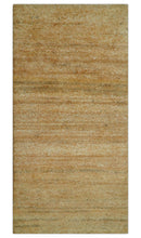 Custom Made Solid Design Camel Hand Knotted Wool Area Rug