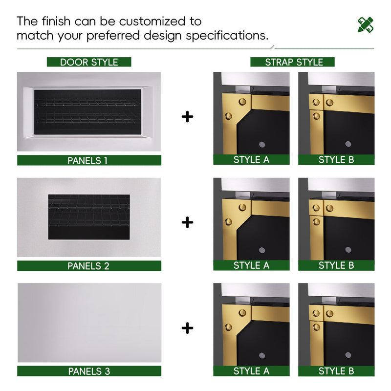 36 Inch Freestanding Custom Gas Range with 6 Sealed Burners Cooktop, Rapid Convection Oven, Natural Gas/LP Convertible - AK-G36N05A-1