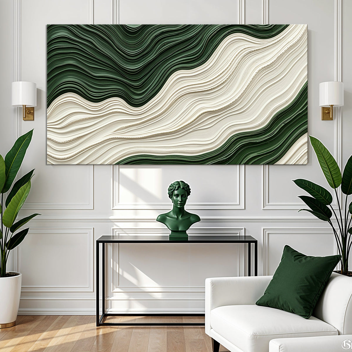 Green Rivers Abstract Wall Art VIII, photo 3 of 10