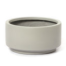 8.75 inch Smooth Gray Fiberstone Ceramic Pot