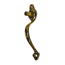 Premium Push Button Catch with Handle for Cabinets - Adjustable Brass Finish Door Pull