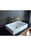 Natural Marble Vessel Sink and Handcrafted Bathroom Basin