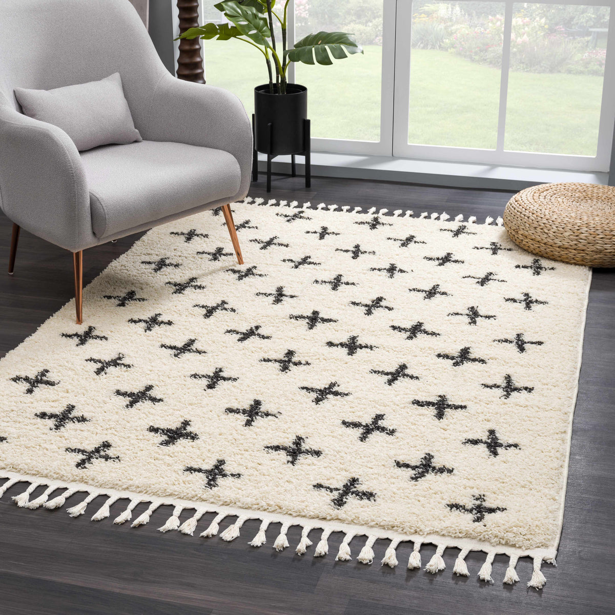 Alstead Area Rug, installed in a room