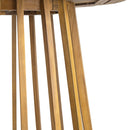 Outdoor 3 Pieces Dining Set, Round Bistro Set - Teak