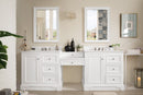 James Martin De Soto 94" Double Bathroom Vanity, Bright White