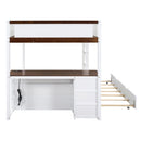 Bunk Bed With Twin Size Trundle, Storage And Desk by HouseOfZazla