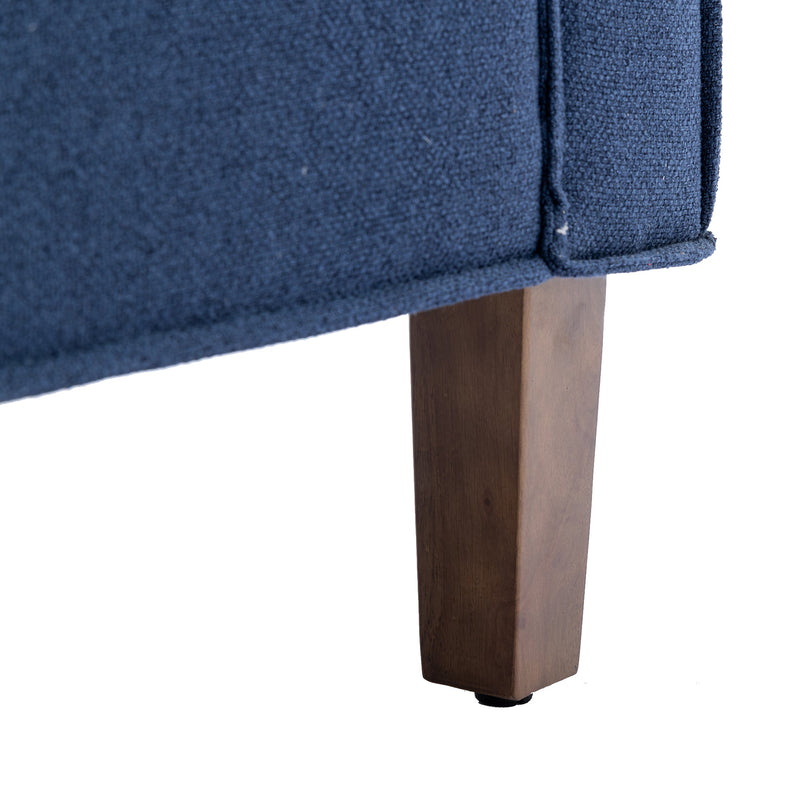 Accent Chair with Ottoman, Mid Century Modern Barrel Chair Upholstered Club Tub Round Arms Chair for Living Room