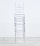 Welding Chair, Dining Chair, Plastic Seat (Set of 4) - Transparent by HouseOfZazla