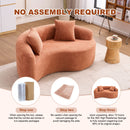 Tai Chi - Curved Dual Depth Loveseat by Unique Piece Furniture