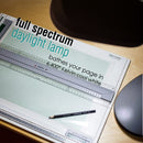 26"H Slim Design LED Bright Reader Natural Daylight Full Spectrum Desk Lamp Black