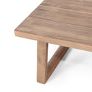 Outdoor Acacia Wood Loveseat and Coffee Table Set with Cushions by HouseOfZazla