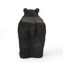 MGO Bear Bench, Concrete Outdoor Bench, Matte Black