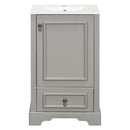 Bathroom Vanity With Sink, Soft Close Door, Adjustable U-Shaped Shelf