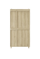 4 Door Cabinet with 4 Shelves with 4 Adjustable Inner Shelves, Storage Cabinet