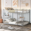 Metal Bunk Bed, Low Bunk Bed With Ladder by Unique Piece Furniture