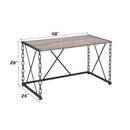 Jodie - Console Table (Same 92248) - Rustic Oak & Antique Black