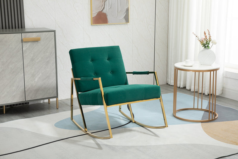 Accent Chair, leisure rocking chair with Stainless steel feet