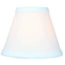 6"W x 5"H Set of 6 Chandelier White Linen Clip-On Lampshade