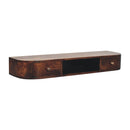 Lunar - Floating Console With 2 Drawer - Chestnut by Unique Piece Furniture