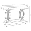 Drea - Entryway Sofa Console Table - Silver