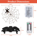 LED Spider Web Light – 3.28FT, 70LED, Remote Control, 8 Modes