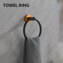 6 Piece Bathroom Towel Rack Set Wall Mount