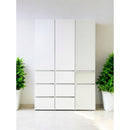 Elise - Slim Modular Closet Cabinet With Drawers - White by HouseOfZazla