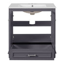 Bathroom Vanity With Sink, Cabinet & 2 Soft Closing Doors & Adjustable Shelf