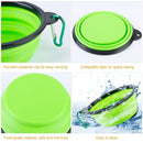 Collapsible Silicone Dog Bowls with Carabiner by LJGDeals