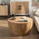Vintage Style Barrel Coffee Table With Storage by HouseOfZazla