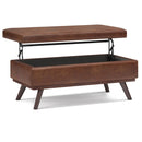 Owen - Lift Top Large Coffee Table Storage Ottoman, Mid Century Style by HouseOfZazla