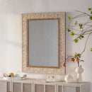 Vintage Carved Pattern Rectangular Wall Mirror
