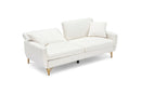 74.41 inch Teddy Velvet sofa bed with Separate adjustment backrest and Storage Function