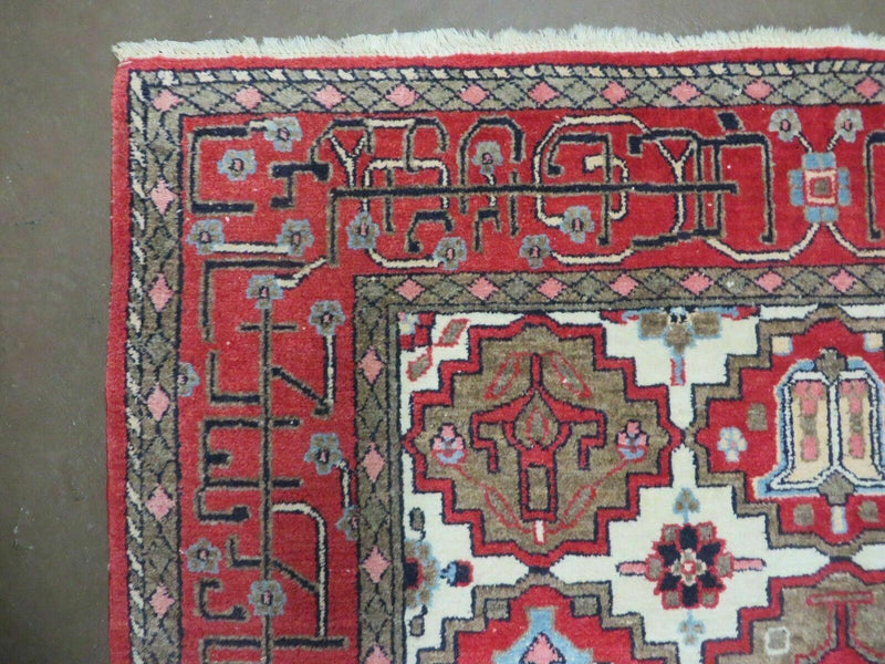 4' X 6' Antique Handmade Turkish Anatolian Wool Rug Vegetable Dyes