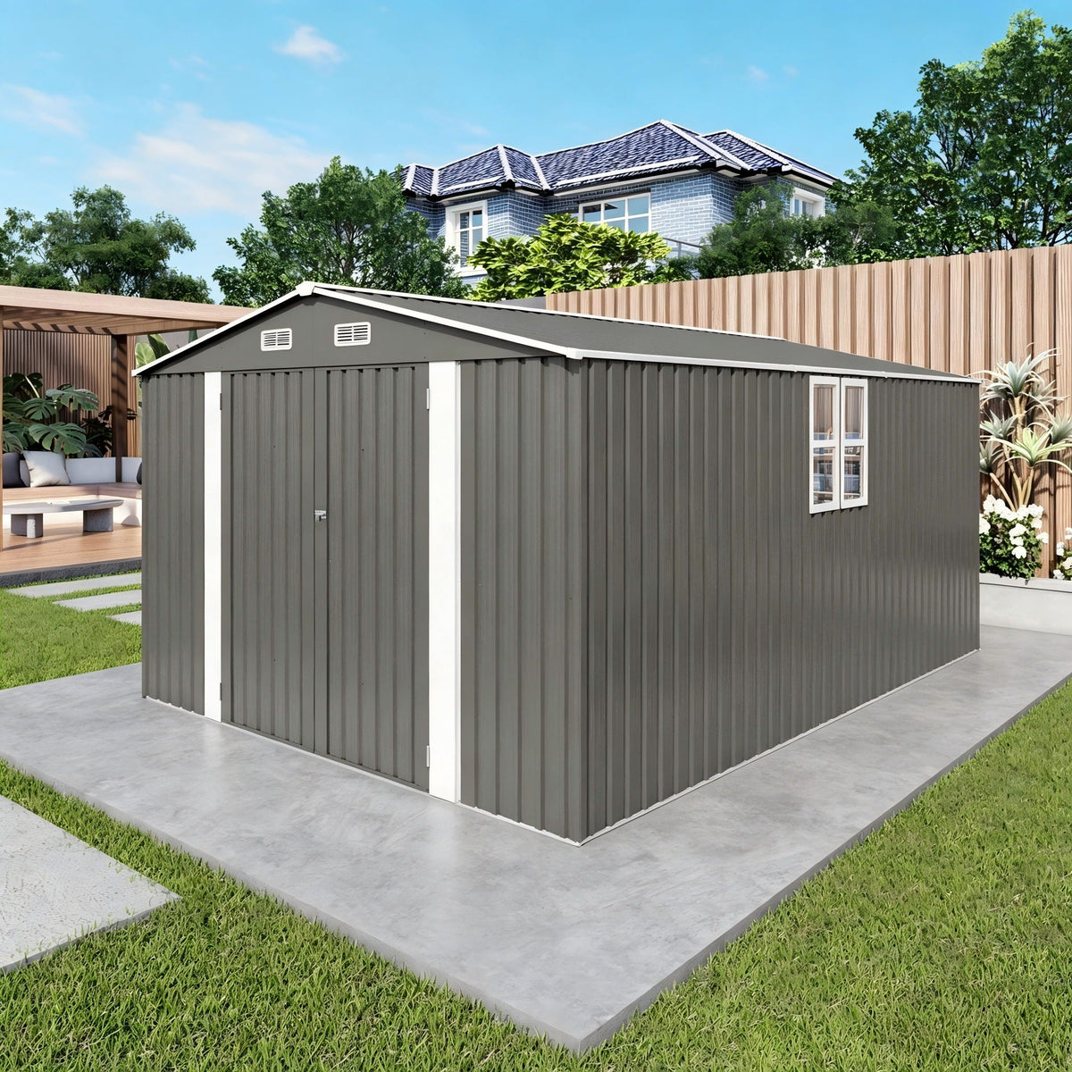 Outdoor Storage Shed With Lockable Doors, photo 6 of 39